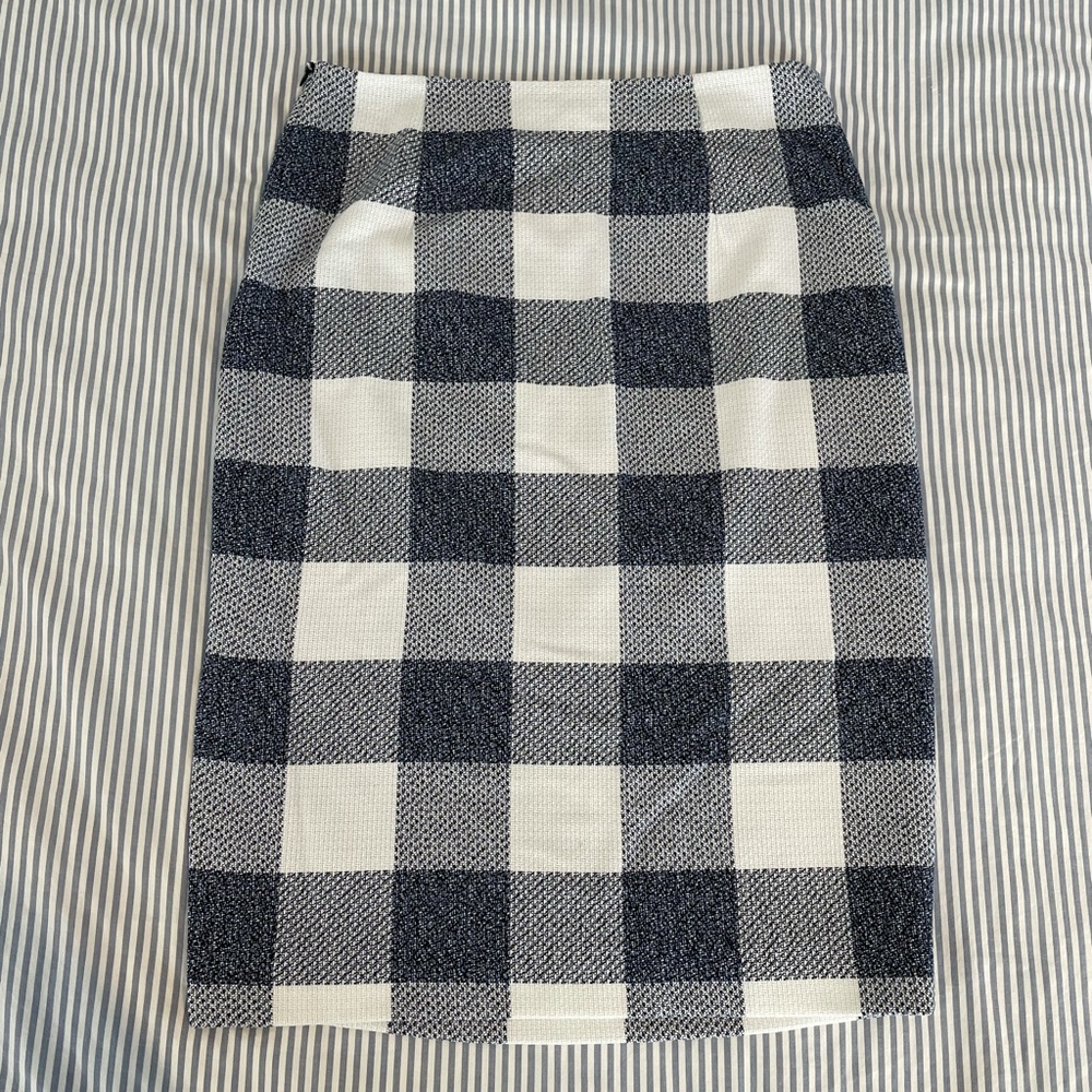 Banana Republic Plaid Pencil Skirt size 8